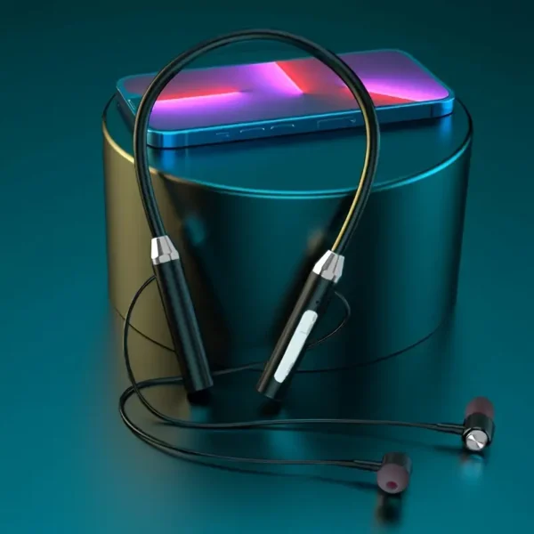 زوج من سماعات الأذن اللاسلكية للرياضة بتعليق على العنق واثنين من الأذنين داخل الأذن K21 بوقت استعداد إضافي طويل