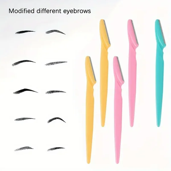 أداة حلاقة الحواجب الدقيقة المكونة من قطعة واحدة أداة تقشير البشرة للنساء والرجال - احصل على حواجب ناعمة ومشكلة وبشرة ناعمة بسهولة