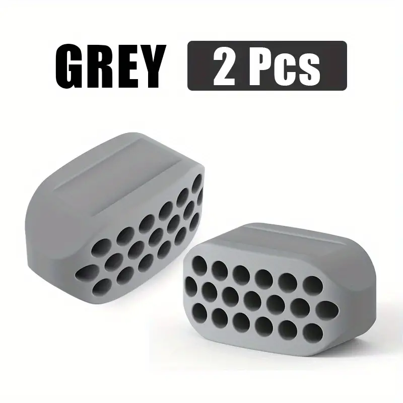 جهاز تمرين الفك من السيليكون 1 قطعة / 2 قطعة، منشط للوجه، كرة لياقة الفك - الصورة 2