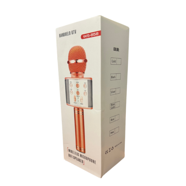 مايك مع مكبر صوت بلوتوث لاسلكي