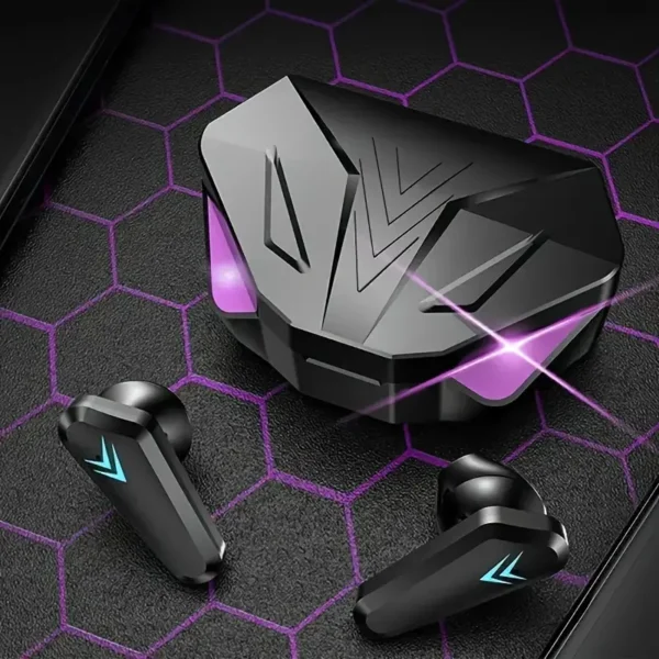 سماعات لاسلكية X15 TWS مع شاشة LED، سماعات رأس لاسلكية للألعاب مع ميكروفون، سماعات أذن شبه مفتوحة، منخفضة التأخير، إلغاء الضوضاء، تحكم وسائط، متوافقة مع الهواتف الخلوية، بطارية ليثيوم بوليمر قابلة لإعادة الشحن