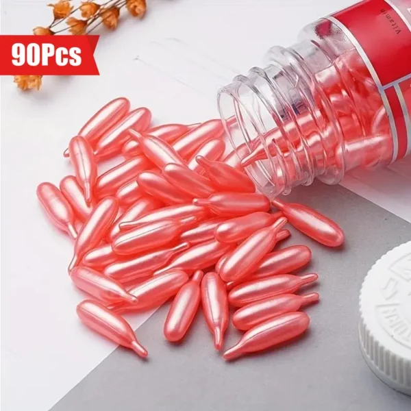 ٩٠ قطعة من كبسولات فيتامين E لتجديد البشرة وترطيبها، لرفع وشد البشرة، للعناية بالبشرة وتغذيتها، ترطيب مكثف،