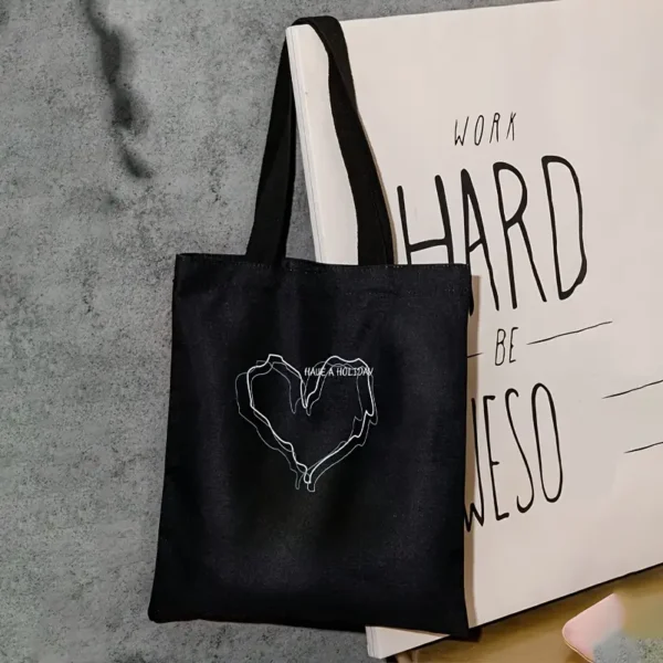 حقيبة تسوق قابلة لإعادة الاستخدام مثالية للتسوق أو العمل - مصنوعة من البوليستر المتين