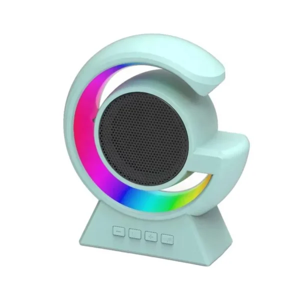 مكبر صوت BT بلوتوث لاسلكي محمول ميني مع ضوء LED ملون