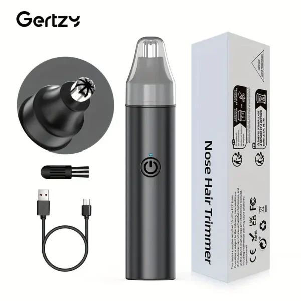 جهاز قص شعر الأنف والأذن الكهربائي القابل لإعادة الشحن بواسطة USB، جهاز قص الحواجب والأنف مع بطارية ليثيوم