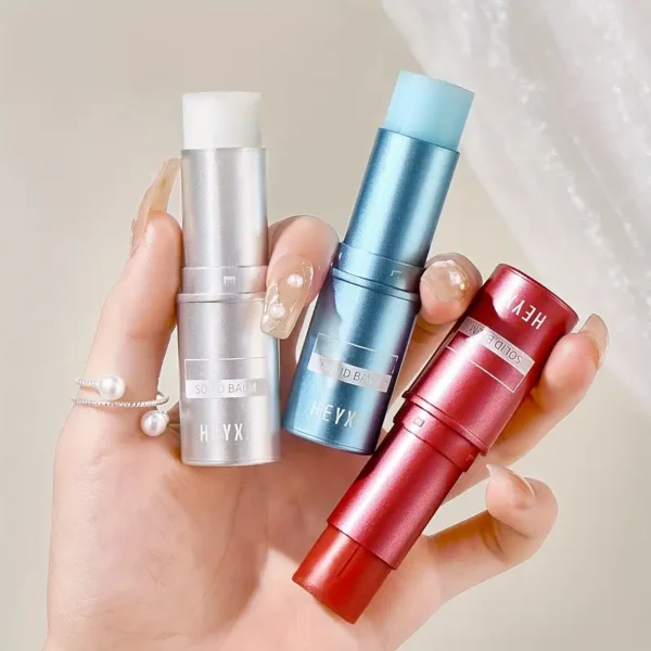 عصا عطر صلبة للبالغين، خالية من الكحول، رائحة زهرية منعشة بزيت السكوالين المستمد من النباتات - 1 قطعة عطر صلب يدوم طويلاً،