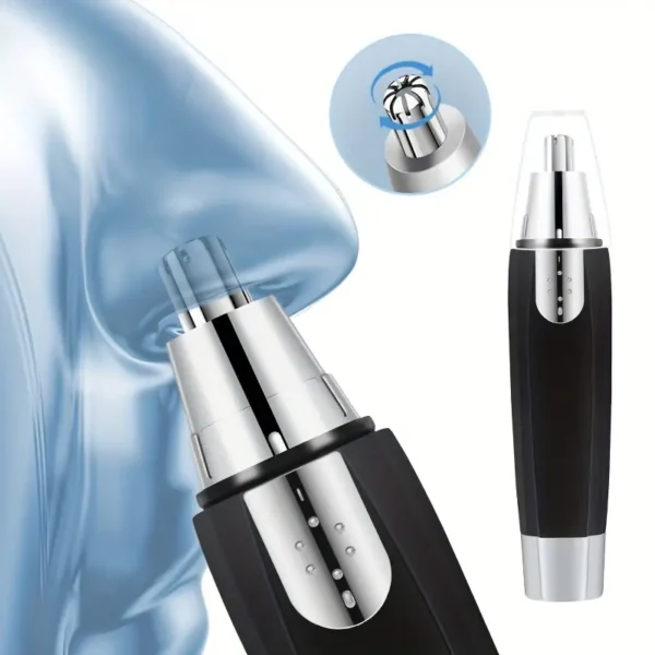 مقص كهربائي لتقليم شعر الأنف وإزالة شعر الوجه للرجال،