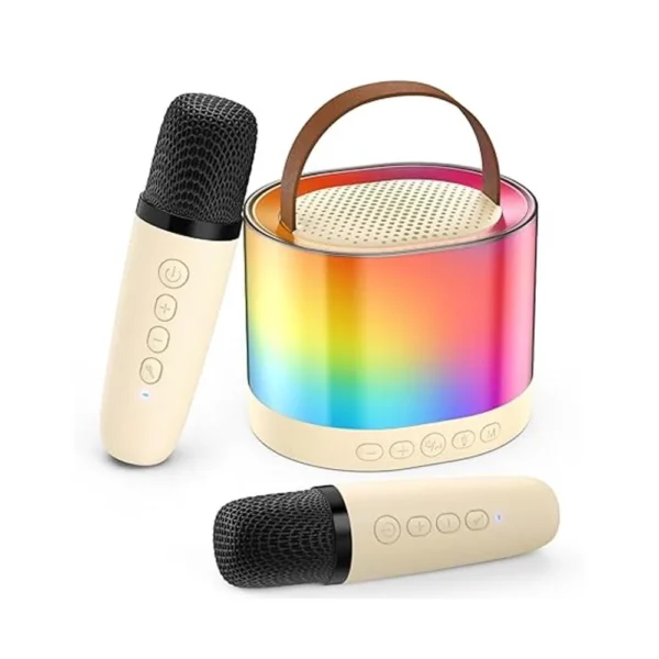 مكرفونين و سبيكر 1 مكبر صوت ميكرفون بلوتوث