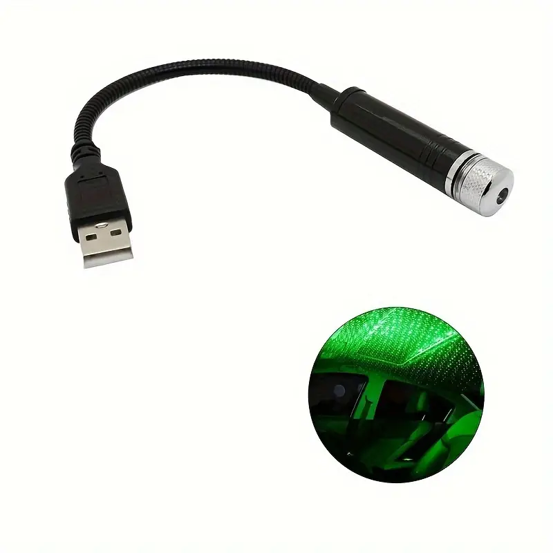 ديكور سقف صغير LED سيارة السماء المرصعة بالنجوم غالاكسي ضوء الليل مصباح الديكور قابل للتعديل حفلة USB أضواء الغلاف الجوي اكسسوارات السيارات - الصورة 2