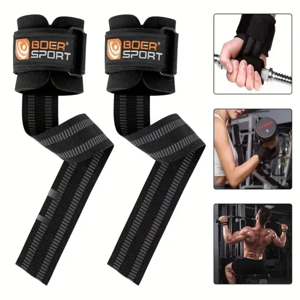 قطعتان من حامي المعصم JW Sport السميك، أشرطة معصم غير قابلة للانزلاق، لرفع الأثقال، رفع الأوزان، كمال الأجسام،