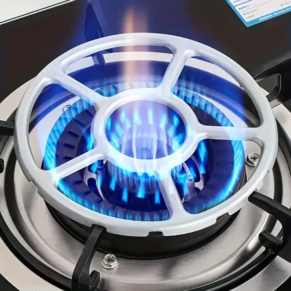 حامل موقد غاز معدني عالي التحمل - مضاد للانزلاق، تصميم متعدد المخالب للأواني الصغيرة وأواني الطبخ ذات القاع المسطح، مثالي لطهي الحليب والزيت، المواد: معدن