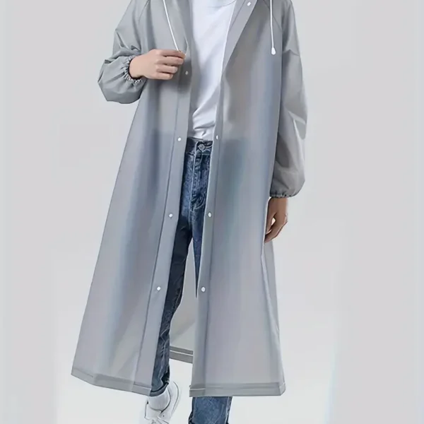 جاكيت مطر للكبار، مقاوم للرياح والماء، مصنوع من مادة EVA، يغطي الجسم بالكامل، مناسب لركوب الدراجات خارج المنزل، قابل للحمل.