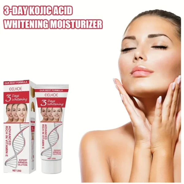 كريم ترطيب حمض الكوجيك لمدة ثلاثة أيام، يفتح لون البشرة ويرطب الوجه، كريم تجميل البشرة، يفتح البقع ويشد البشرة! . للاستخدام اليومي