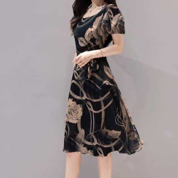 فساتين نسائية بأكمام قصيرة فستان قصير للجلسات والأجتماعات