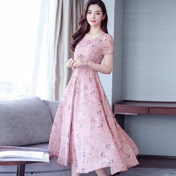 فساتين نسائية بأكمام قصيرة فستان قصير للجلسات والأجتماعات