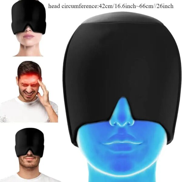 قبعة تخفيف الصداع على أساس الجل - ضاغط بارد ذو جانبين للصداع وتخفيف الجيوب الأنفية وتقليل التوتر - تغليف بولي يوريثان مرن للتبريد - تغطية كاملة للرأس بزاوية 360 درجة - قبعة تخفيف آلام الرأس المصممة خصيصًا
للعلاج البارد ضعه في الفريزر لمده ساعتين، للعلاج الساخن سخنه في المايكرويف لمدة 20 ثانيه