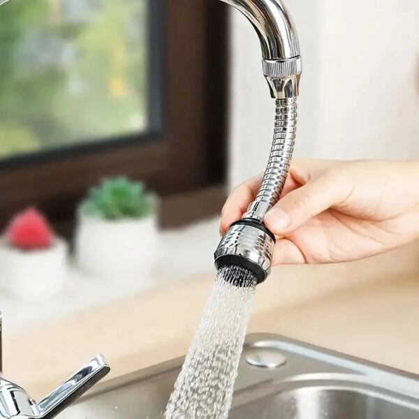 موفر مياه متعدد الاتجاهات لحنفية المطبخ بزاوية 360 درجة واستخدام عالي الجودة ومناسب