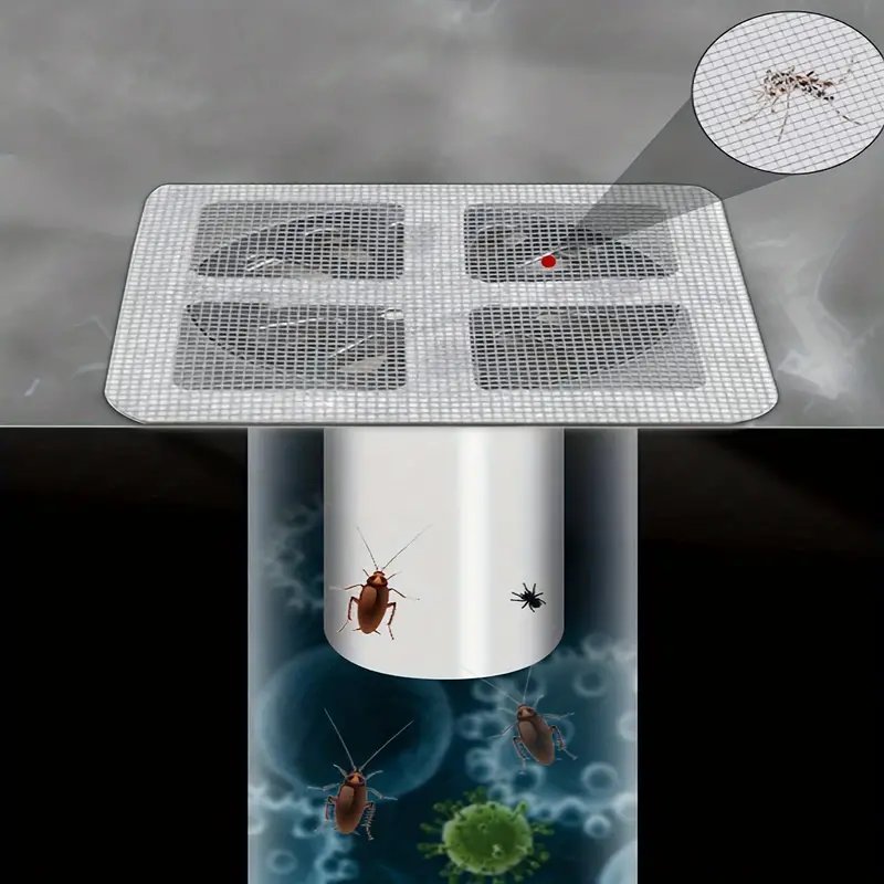 10 عبوات من أدوات التقاط شعر الدش وحوض الاستحمام للاستعمال مرة واحدة - مصافي تصريف قماشية سهلة التركيب لحماية الحمام،، ضروري يكون السطح جاف حتى يتم تثبيته جيدا . - الصورة 3