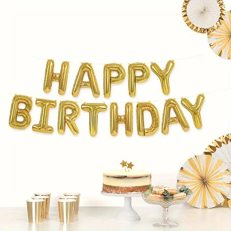 مجموعة واحدة من بالونات فيلم الألومنيوم لعيد الميلاد الذهبي مقاس 40.64 سم، ديكور حفلات عيد ميلاد سعيد، بالون فيلم ألومنيوم لطيف، حفلات أعياد الميلاد . - الصورة 2