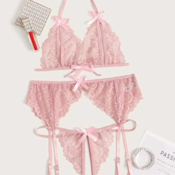 3 قطع للنساء مجموعة مثيرة من الملابس الداخلية