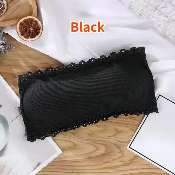 حمالة صدر النساء حمالات الصدر الظهر الدانتيل مثير الصدر القمم سلس ملابس داخلية جيدة التهوية حمالة الصلبة غير مرئية الصدر يلتف الصدرية اللون الاسود