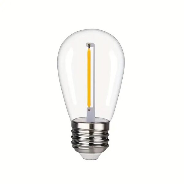 مصباح LED S14 220 فولت - 240 فولت ، مصابيح LED بديلة شفافة، سلسلة إضاءة ناعمة مصباح 1 وات ، مصباح LED،، مصباح واحد