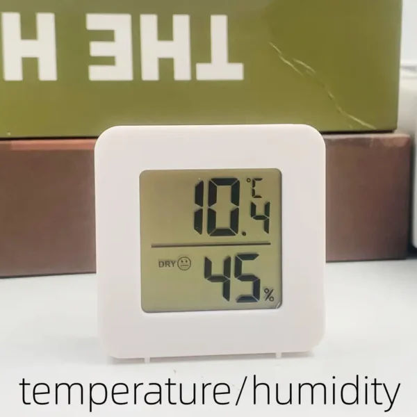 جهاز قياس درجة الحرارة والرطوبة الإلكتروني المنزلي 1 قطعة، مناسب للمنزل والمطبخ وغرفة النوم