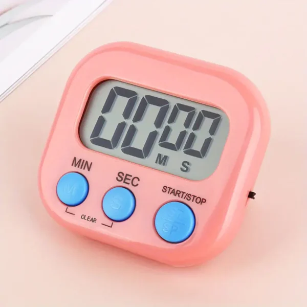 مكون من مكون من 1 قطعة، مؤقت مطبخ مزدوج الغرض مع تذكير ذاتي وتنبيه إلكتروني - مثالي للشواء والمدرسة وإكسسوارات المطبخ للعودة إلى المدرسة