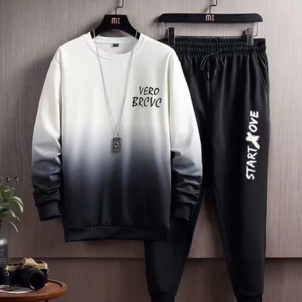 مجموعات ملابس رجالية خريفية طقم رجالي انيق مكون من قطعتين مناسب للطلوعات والتجمعات والمنزل